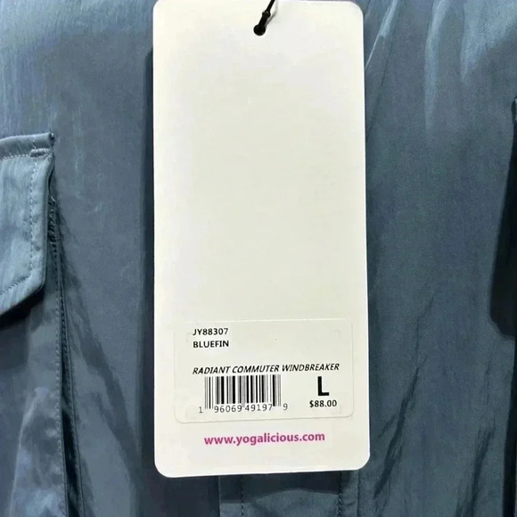 Yogalicious Windbreaker UPF 50+ protection,zip up,drawstring waist,chest pockets - Picture 3 of 13